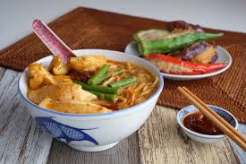 It comes in various versions from mild to spicy with different toppings, depending on region. Curry Laksa Yong Tau Foo Cooking Class In Kuala Lumpur