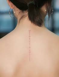 Whimsical Minimalistic Geometrical Tattoo Tattoos Shape Tattoo Spine Tattoos