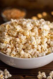 The outside coating is a clear thin sugary shell seasoned with a hint of salt. Easy Kettle Corn Baking Mischief