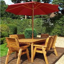 Don't forget to wash off the vinegar. Buy Charles Taylor Wooden Six Seat Rectangular Garden Furniture Set With Parasol Cushions At Home Bargains