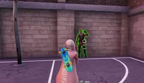 The first one you need to seek out is the jonesy hidden behind a fence. Fortnite Downtown Drop