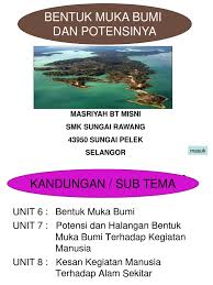 Bentuk muka bumi di lautan. Contoh Modul Bentuk Muka Bumi