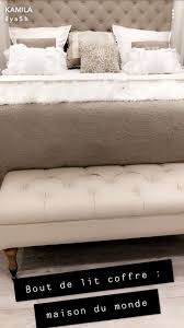 Ce coffre banc capitonné est en textile enduit aspect cuir blanc, très facile d'entretien. Epingle Sur Deco