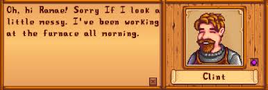 Iron bar for clint stardew valley 101 youtube. This Is The Friendliest I Ve Ever Seen Clint Stardewvalley