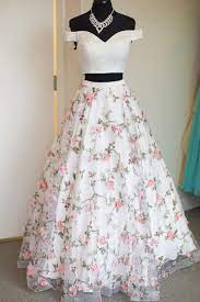 ： united states ， pattern: Off The Shoulder White Floral Prom Dresses Off Shoulder White 3d Flow Jbydress