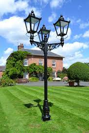 The Deluxe 3m Victorian Triple Headed Lamp Post Lamp Post Iron Lamp Post Victorian Lamps