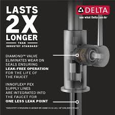 Delta pilar kitchen faucet with touch2o technology delta addison and lahara bathroom faucets with touch2o.xt technology. Delta Essa Touch2o Technology Single Handle Pull Down Sprayer Kitchen Faucet With Magnatite Docking In Arctic Stainless 9113t Ar Dst The Home Depot