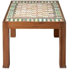 Square Coffee Table By Jacques Lenoble And Jacques Adnet With A Ceramic Top Coffee Table Square Square Cocktail Table Coffee Table