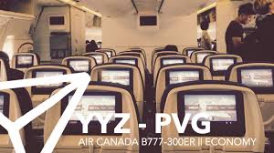 Air Canada B777 300er 77w Economy Toronto Shanghai Flight Report