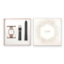 Cluse Special Edition La Tetragone Rose Gold Mesh Black Gift Box Een cadeau voor hem voor zijn verjaardag, een cadeau voor haar omdat ze een. coffret cadeau montre cluse edition speciale la tetragone rose gold mesh black