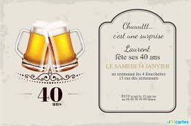 Chope A Biere 40 Ans Invitation Anniversaire Invitation Anniversaire Carte Invitation Anniversaire Invitation Anniversaire 40 Ans