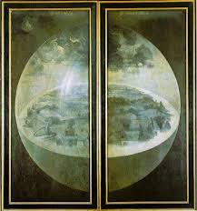 Bosch Resimdeki 2 Panel Kapatilinca Tablo Kare Seklini Alir Ve Farkli Bir Resim Karsimiza Cikar Dunya Kristal Bir Kure Sekl Hieronymus Bosch Tablolar Triptik