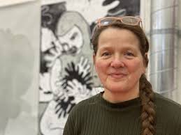 Två tyska konstnärer trivs på grafiska verkstaden: ”En fantastisk plats”