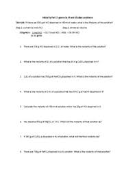 What is the molarity of the following solutions given that: Dilutions Part 3 Grams To Molarity Diluting Dilutions By Insane Alchemist