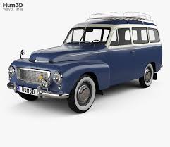 Volvo Pv445 Ph Duett 1958 3d Model From Hum3d Com Biler