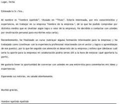 Ejemplo De Carta De Autocandidatura Para Descargar Plantillas De Cartas Ejemplo De Carta Cartas