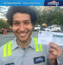 ADVANCING CAREERS AND INCREASING VALUE TO OUR CUSTOMERS! We're excited to  announce that two dedicated team members —Tom and Dezmond—have successfully  earned their New Jersey ERG Driller's License through Summit's In-house  Driller/Study