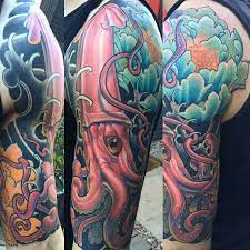 Giant Squid Sleeve | Remington Tattoo Parlor