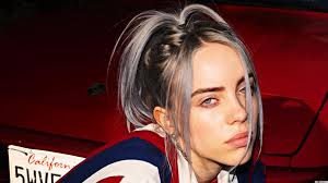 The great collection of billie eilish wallpaper for desktop, laptop and mobiles. Billie Eilish Gray Hair With Red Car Background Hd Wallpaper Download