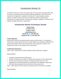 construction worker job description