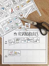 Responsibility Chore Chart Printable Daily Routine For Kids