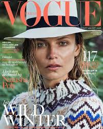 Natasha Poly wears chic ensembles for Vogue Netherlands