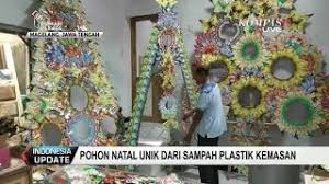 Pola lukisan bisa membuat pola pohon. Pohon Natal Unik Dari Sampah Plastik Kemasan Youtube