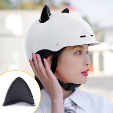 UENXRXE 2 Paires Décoration De Casque Moto, Accessoires De Casque  D'oreilles De Chat Moto Autocollants De Décoration Ornement Mignon Oreilles  De Chat Pour Moto Vélo Scooter Casque（noir） : Amazon.fr: Auto et Moto