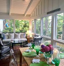 Mid Century Modern Beach Retreat Beach Home Boys Sunroom Decorating Screened Porch Decorating House With Porch