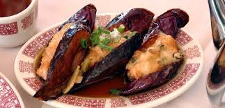 The Best Stuffed Eggplant Recipe Dim Sum Central Eggplant Recipes Japanese Eggplant Recipes Chinese Eggplant Recipes