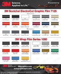 3m Scotchcal Striping Tape Color Chart Www