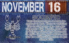 November 16 Zodiac Horoscope Birthday Personality Sunsigns Org