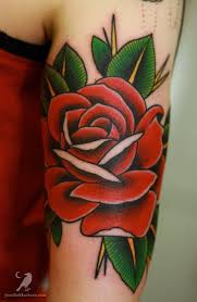 Pin By Nelida Cabana On Professor Tatts Traditional Rose Tattoos Red Rose Tattoo Red Tattoos