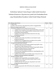 Jurnal mengajar guru sd kelas 1,2,3,4,5,6, itulah beberapa rekomendasi contoh jurnal penelitian kualitatif yang tersedia di situs inijurnal.com. Kritik Jurnal Kualitatif