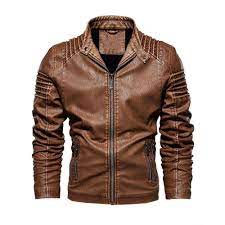 Winter Men S Leather Motorcycle Jacket Pu Fleece Jacket Warm Pu Baseball Jacket Large Size M 5xl Tops Bomber Overcoat Leather Jacket Men Leather Jacket Winter Leather Jackets