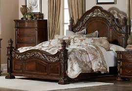 Acme picardy eastern king bed, pu & cherry oak, 89 x 89 x 78h, 236lbs. Homelegance Catalonia Cherry King Bed Dallas Tx Bedroom Bed Furniture Nation