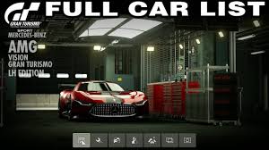 Gt sport can even out the competition with a balance of performance tweak for online racing, meaning those cars with power and/or weight advantages are detuned and/or carry ballast, while those at a disadvantage get a boost. Gran Turismo Sport Full Car List Including All Special Cars 15 01 2020 Youtube