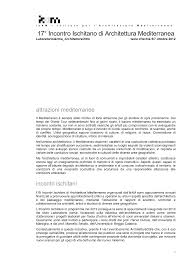 17&deg; Incontro Ischitano di Architettura Mediterranea
