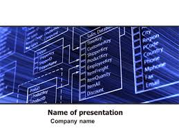 Struktur data hierarkis adalah model natural untuk berbagai database yang digunakan untuk memproses transaksi yang jenisnya rutin dan terstruktur, yang merupakan karakteristik dari banyak. Templat Powerpoint Struktur Database Gambar Latar 05478 Poweredtemplate Com