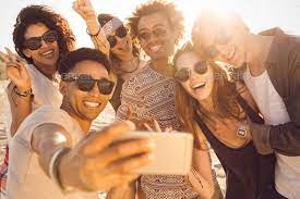 Group Of Multiracial Happy Friends Taking Selfie And Having Fun Happy Friends Friends Photography Photography Trends