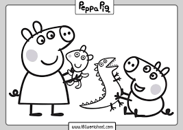 Peppa Pig Coloring Pages Abc Worksheet In 2020 Peppa Pig Coloring Pages Peppa Pig Colouring Coloring Books