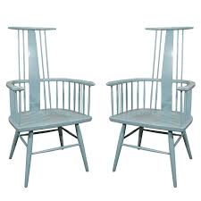 Pair Of Blue Windsor Chairs Chair Windsor Chair Furniture