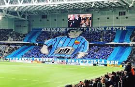 Djurgården supporters trying to attack us before the start of the match. Djurgarden Hammarby 29 04 2018