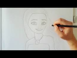 Outline the arm by extending long, curved lines from the. Easy How To Draw Moana Youtube