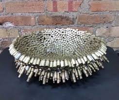 Large 16 Quot Bullet Casing Bowl Modern Table Decor Ooak Metal Art Welded Modern Table Decor Metal Art Projects