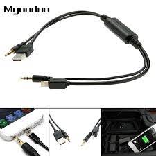 New Y Lightning Cable Usb Aux Audio Adapter Interface Cable Connector Music For Bmw Mini For Ipod Iphone 5 5s 6 6 Electronic Accessories Iphone 5 Audio Adapter