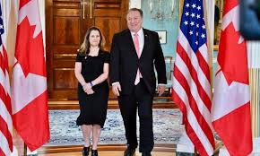 Chrystia freeland (christina alexandra freeland) grew up on 2 august, 1968 in peace river, canada, is a canadian politician and writer. Secretary Pompeo S Meeting With Canadian Foreign Minister Freeland