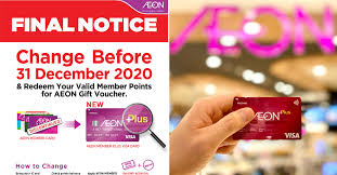 Get the benefits of two cards in one sign up and one statement! Aeon Member Card Must Be Upgraded To Aeon Plus Visa Card By 31 Dec 2020 Penang Foodie