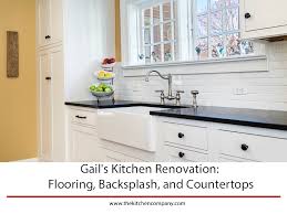 A backsplash for any budget updating your kitchen's backsplash can change the entire look of your room, and it can be done in no time at all. Gail 039 S Kitchen Renovation Flooring Backsplash And Countertops The Kitchen Company