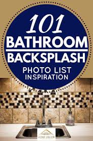 This is a video of me installing a marble bathroom vanity backsplash with tile glue. 101 Bathroom Backsplash Ideas Photo List Inspiration Home Decor Bliss